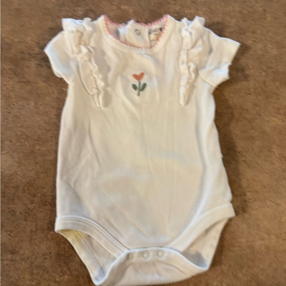 5 PACK! Pink and White Bodysuits Soft Cotton One Pieces - Picture 14 of 16